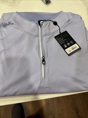 FootJoy Light Lavender Performance Quarter-Zip Pullover